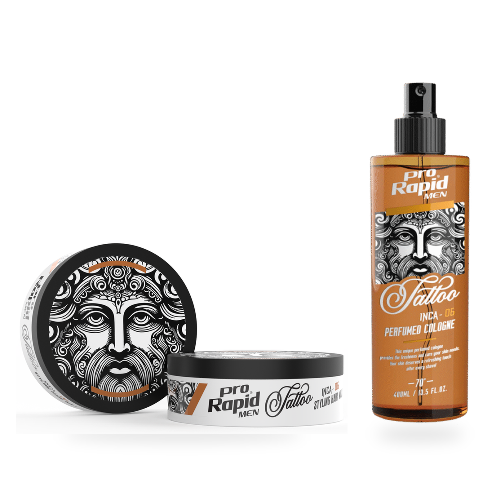 ProRapid Style & Cologne Duo – INCA 06 fixed bundle on a clean white background