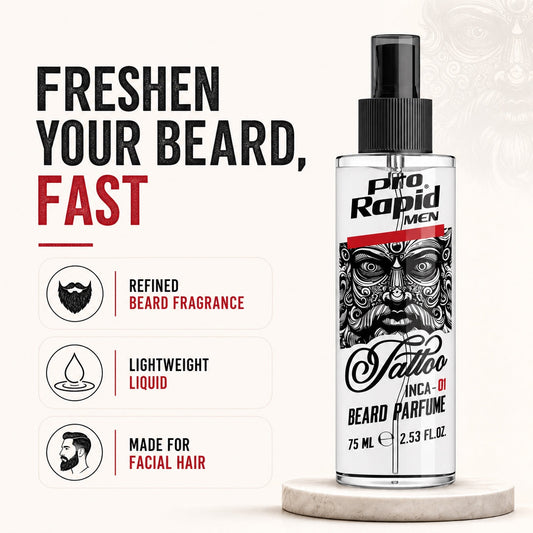 ProRapid Tattoo Beard Parfume 75ml features
