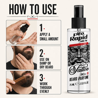 How to use ProRapid Tattoo Beard Parfume