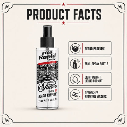 ProRapid Tattoo Beard Parfume 75ml product facts