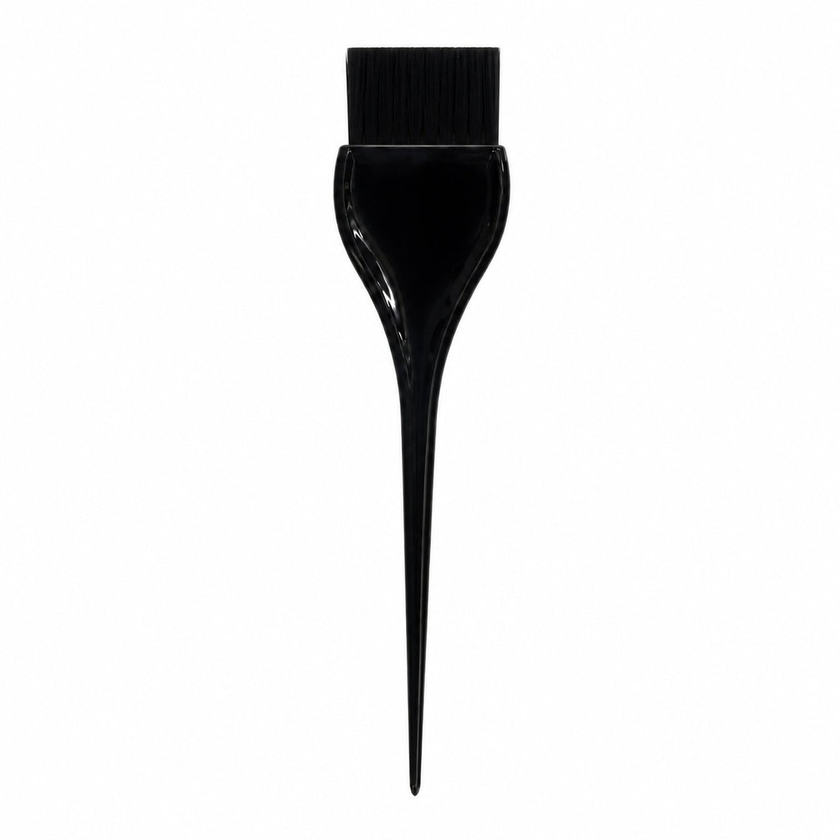 Professional black tinting brush on a clean white background
