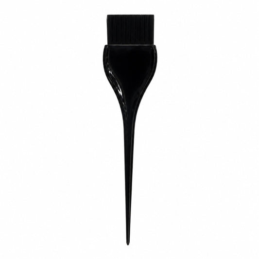 Professional black tinting brush on a clean white background