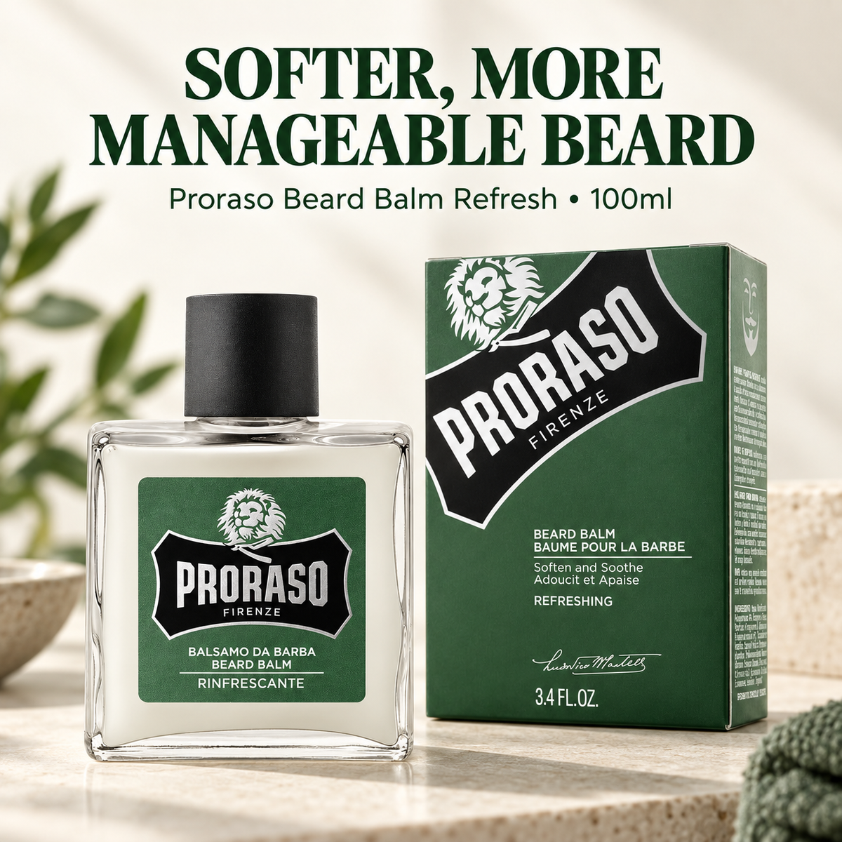 Proraso Beard Balm Refresh 100ml — softer manageable beard