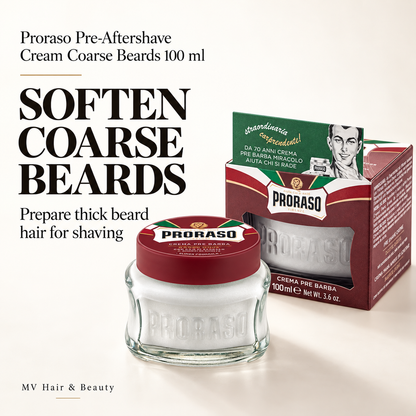 Proraso Pre-Aftershave Cream Coarse Beards 100 ml — SOFTEN COARSE BEARDS