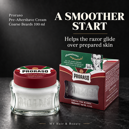 Proraso Pre-Aftershave Cream Coarse Beards 100 ml — A SMOOTHER START