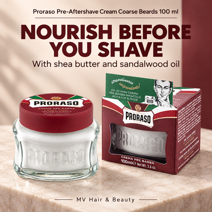 Proraso Pre-Aftershave Cream Coarse Beards 100 ml — NOURISH BEFORE YOU SHAVE