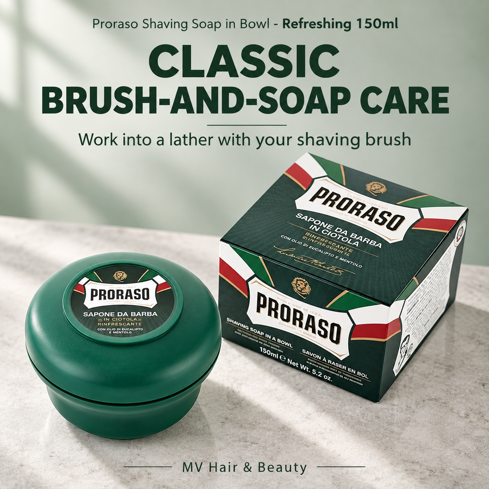 Proraso Shaving Soap in Bowl - Refreshing 150ml — CLASSIC BRUSH-AND-SOAP CARE