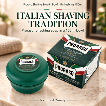 Proraso Shaving Soap in Bowl - Refreshing 150ml — ITALIAN SHAVING TRADITION