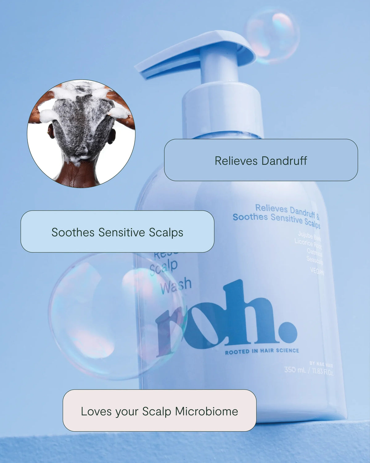 ROH Reset Scalp Wash 350mL alternate official product photo — component of ROH Reset Duo 2026 (XRRDUO26)