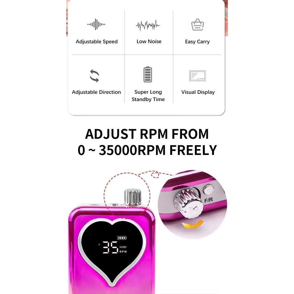 Rechargeable Nail Drill Machine - MV hair and beauty