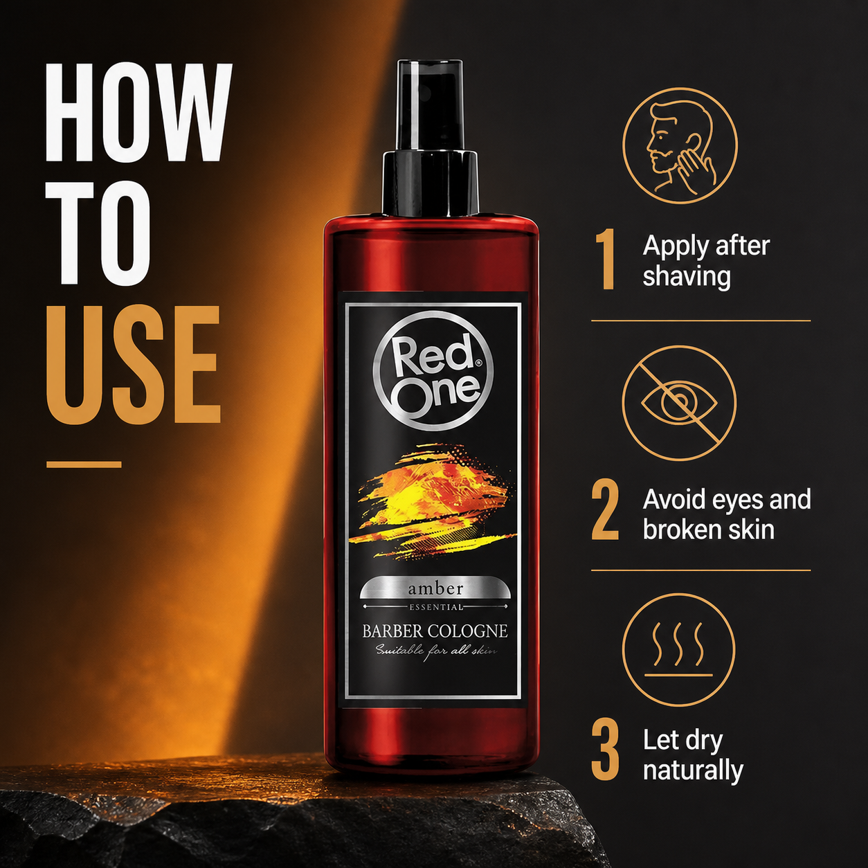 How to use RedOne Amber After Shave Cologne