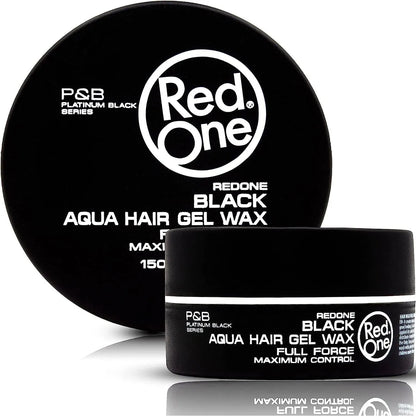 RedOne Aqua Hair Gel Wax Full Force Black - MV hair and beauty