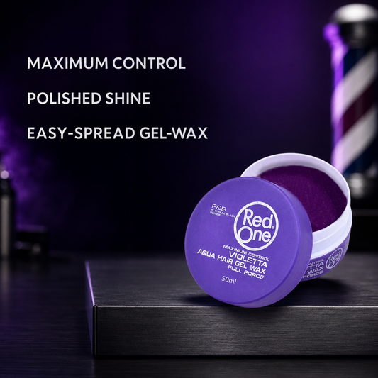 RedOne Violetta Aqua Hair Gel Wax 50ml with maximum control, polished shine and easy-spread benefits