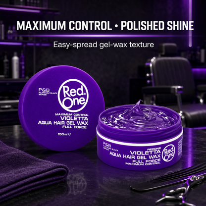 RedOne Aqua Hair Gel Wax Full Force Violetta 150ml – maximum control and polished shine