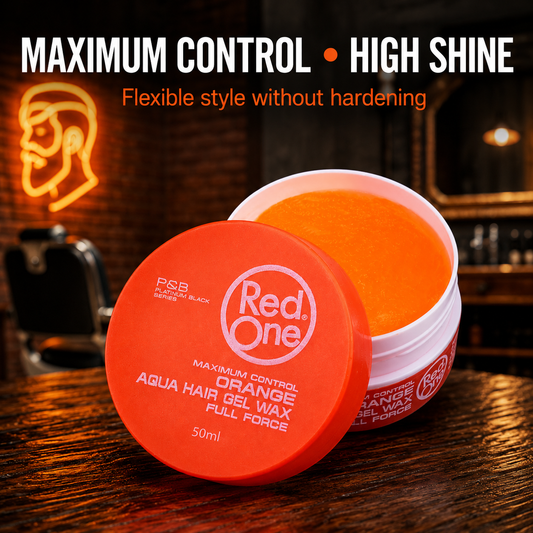 RedOne Aqua Hair Gel Wax Full Force Orange 50ml – maximum control and high shine