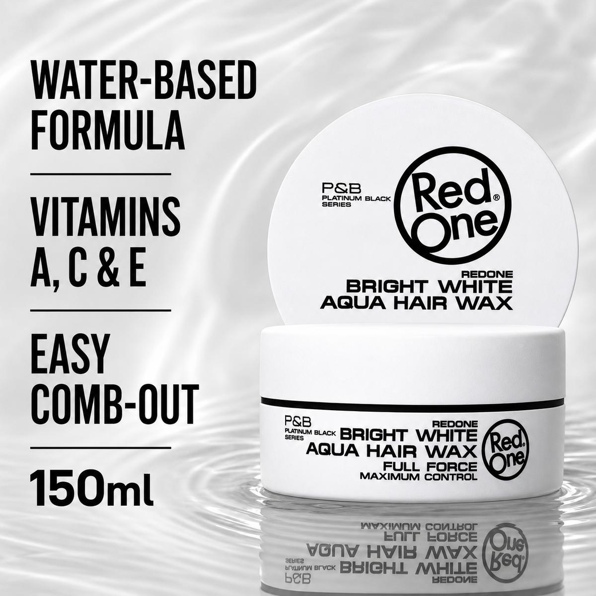 RedOne Aqua Hair Wax White water-based formula with vitamins A, C and E