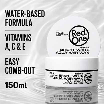 RedOne Aqua Hair Wax White water-based formula with vitamins A, C and E