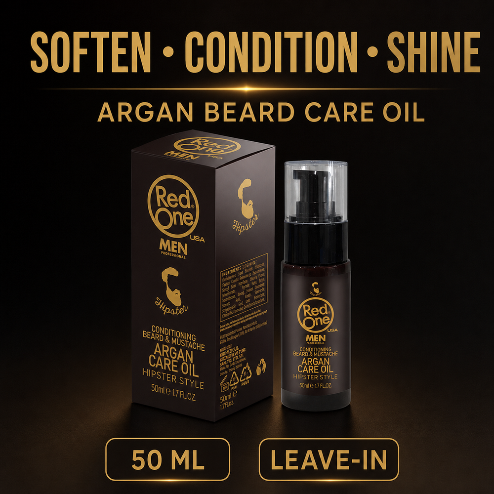 RedOne Argan Beard Care Oil 50ml benefits: soften, condition and shine
