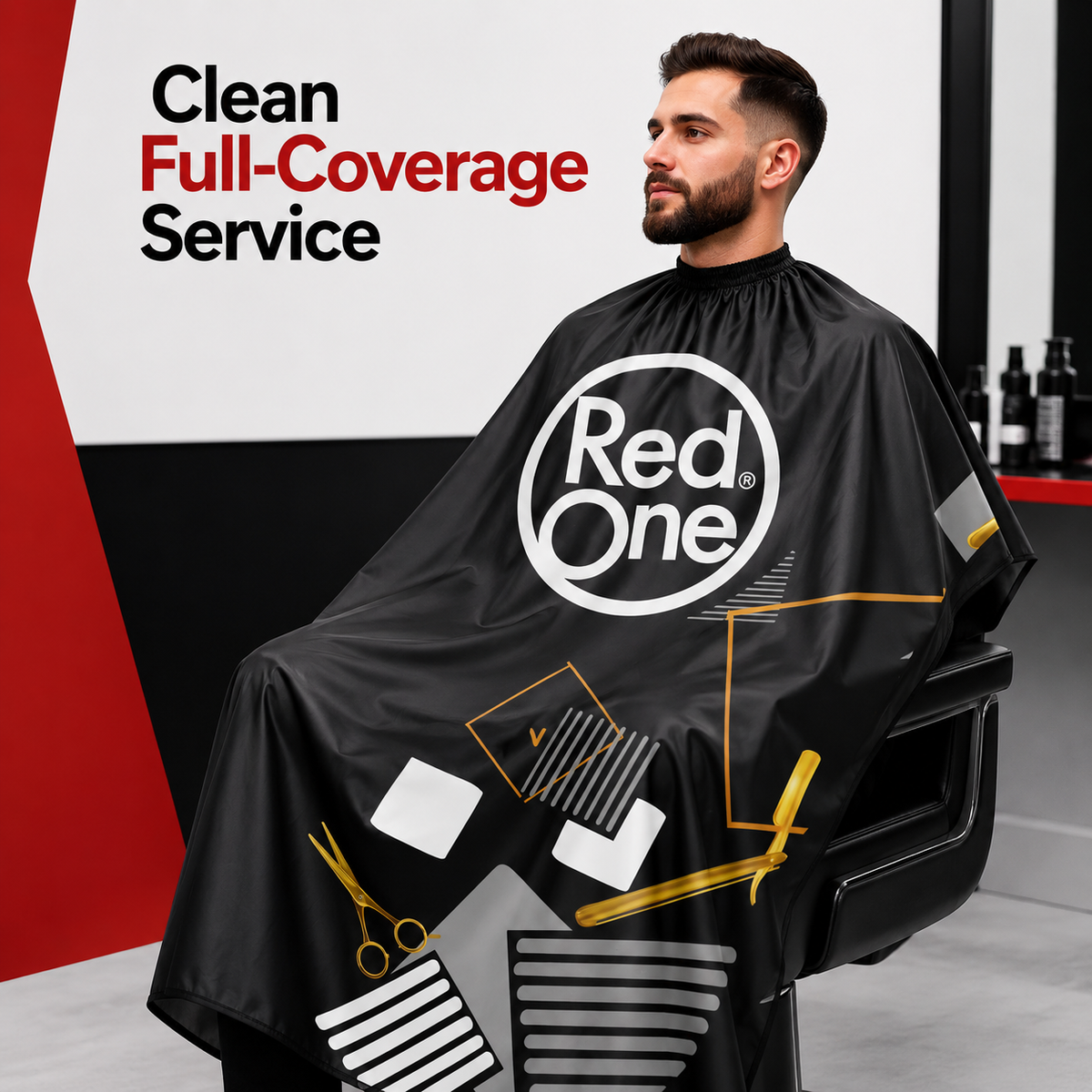 RedOne Barber Cape 600 — Clean Full-Coverage Service
