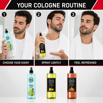 How to apply RedOne cologne after a shave or haircut