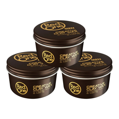 Bundle of 3 - RedOne Creative Hair Clay Wax 100ml - MV hair and beauty
