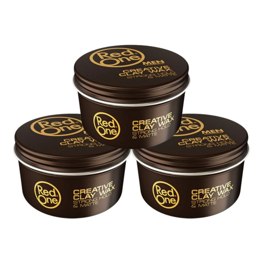 Bundle of 3 - RedOne Creative Hair Clay Wax 100ml - MV hair and beauty