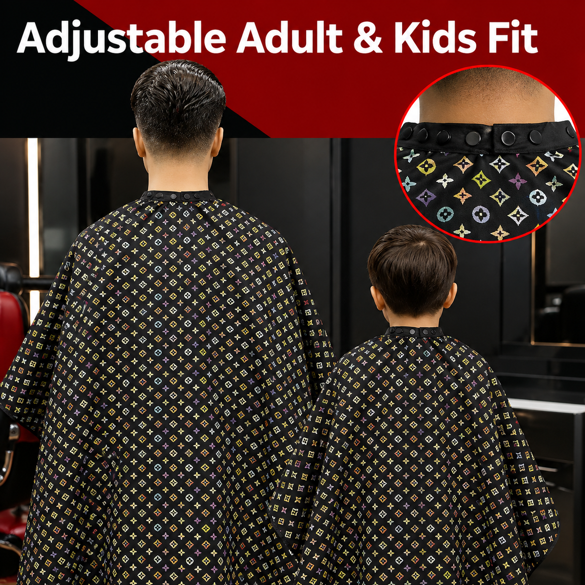 RedOne Cutting Cape Coloured S-189 — Adjustable Adult & Kids Fit