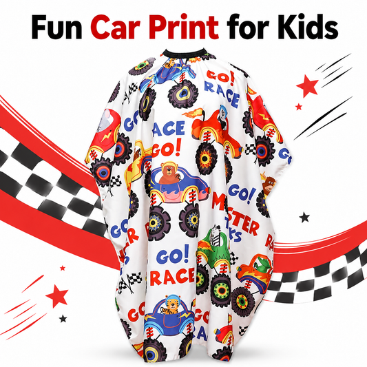 RedOne Kids Go Car cutting cape — Fun Car Print for Kids