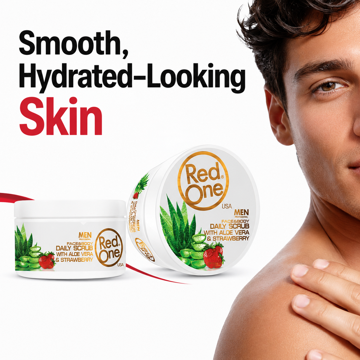 RedOne Face & Body Daily Scrub - Smooth, Hydrated-Looking Skin