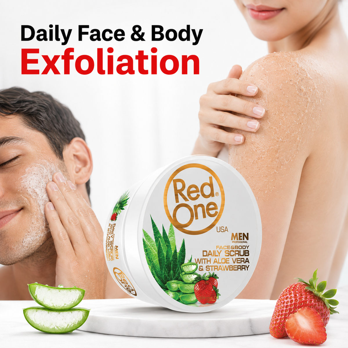 RedOne Face & Body Daily Scrub - Daily Face & Body Exfoliation