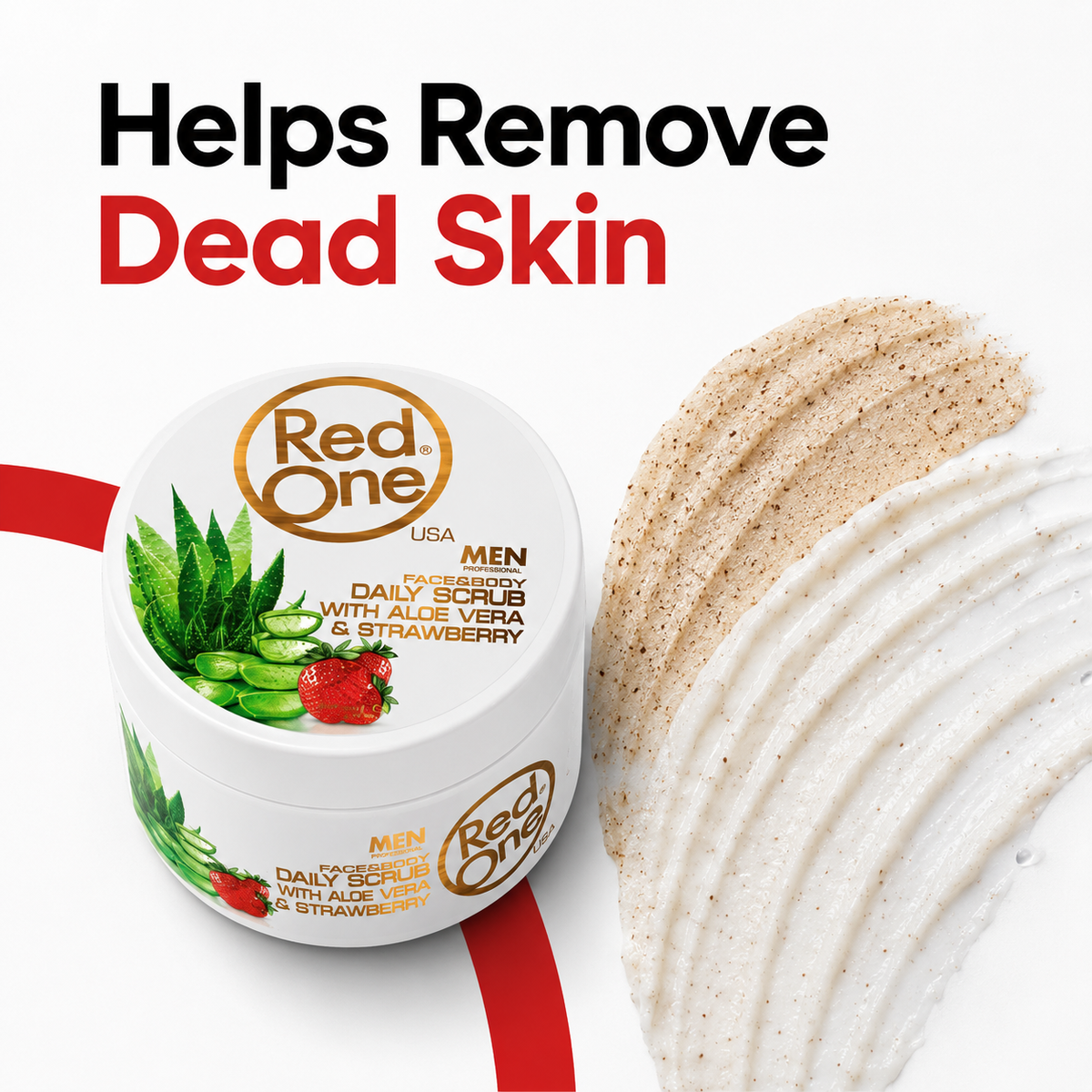 RedOne Face & Body Daily Scrub - Helps Remove Dead Skin