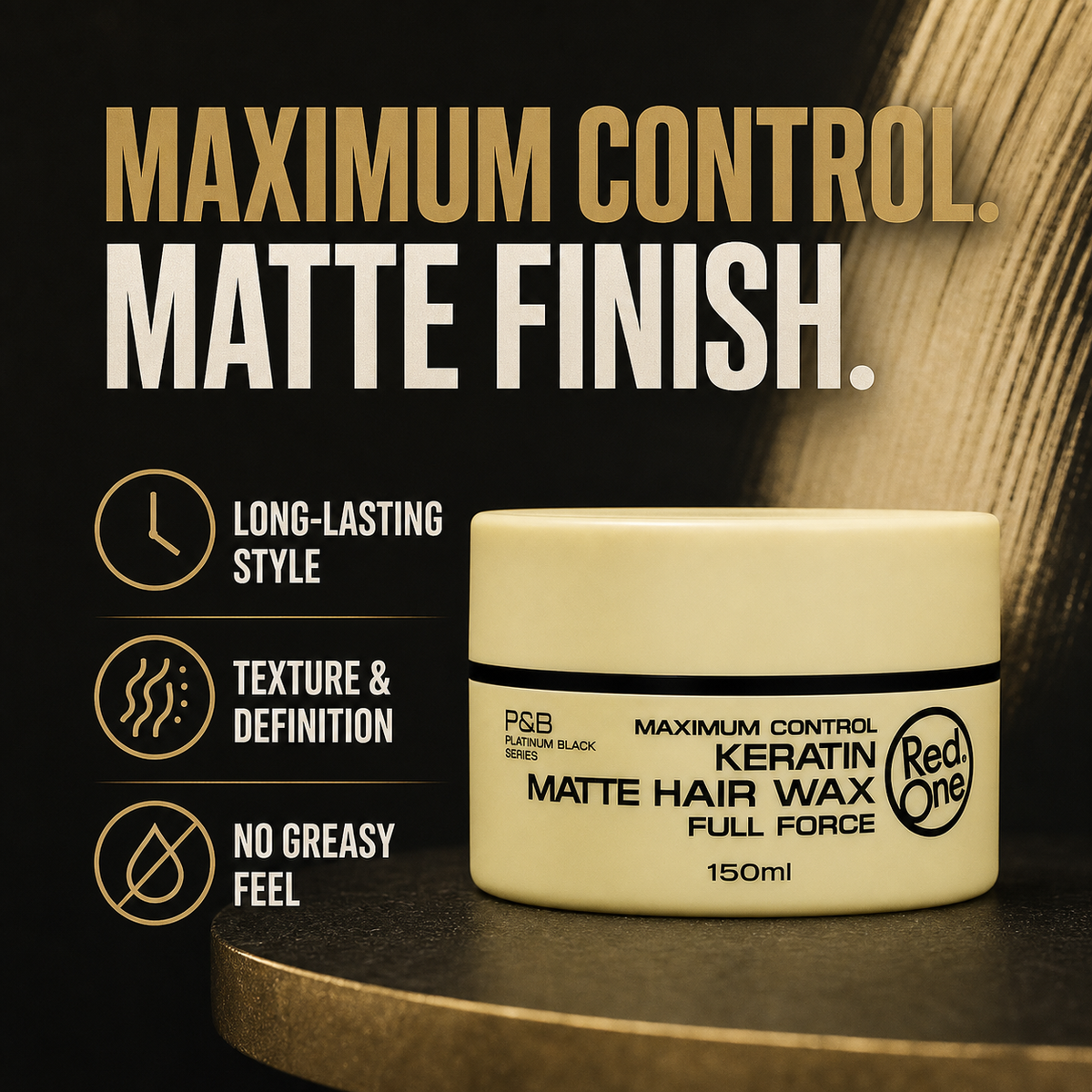 RedOne Matte Keratin Wax maximum control matte finish benefits