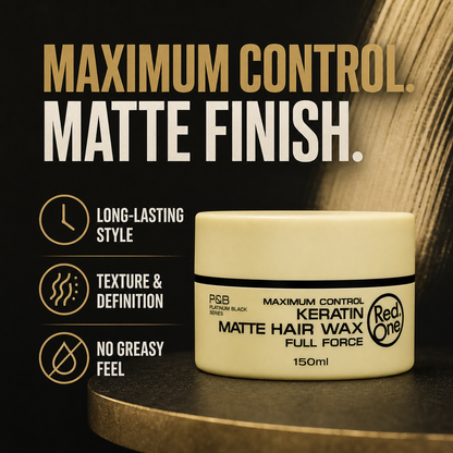 RedOne Matte Keratin Wax maximum control matte finish benefits