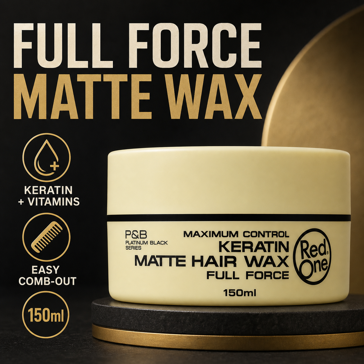 RedOne Matte Keratin Wax keratin vitamins easy comb-out 150ml facts