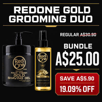 RedOne Gold Shave and Cologne Duo A$25 save A$5.90