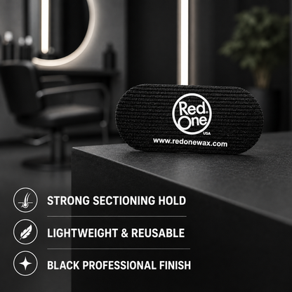 RedOne black hair grip with strong sectioning hold, lightweight and reusable benefits