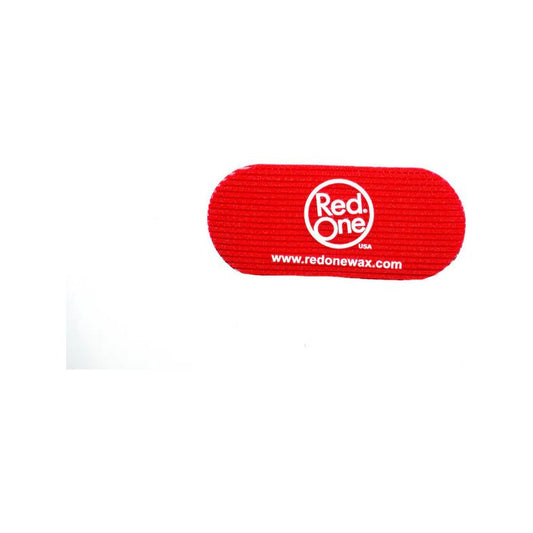 Red RedOne hair grip with ribbed fabric and white logo