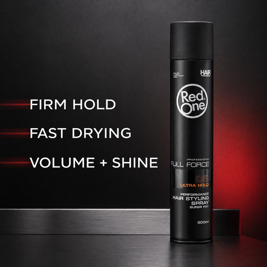 RedOne Ultra Hold Hair Styling Spray with firm hold, fast-drying, volume and shine benefits