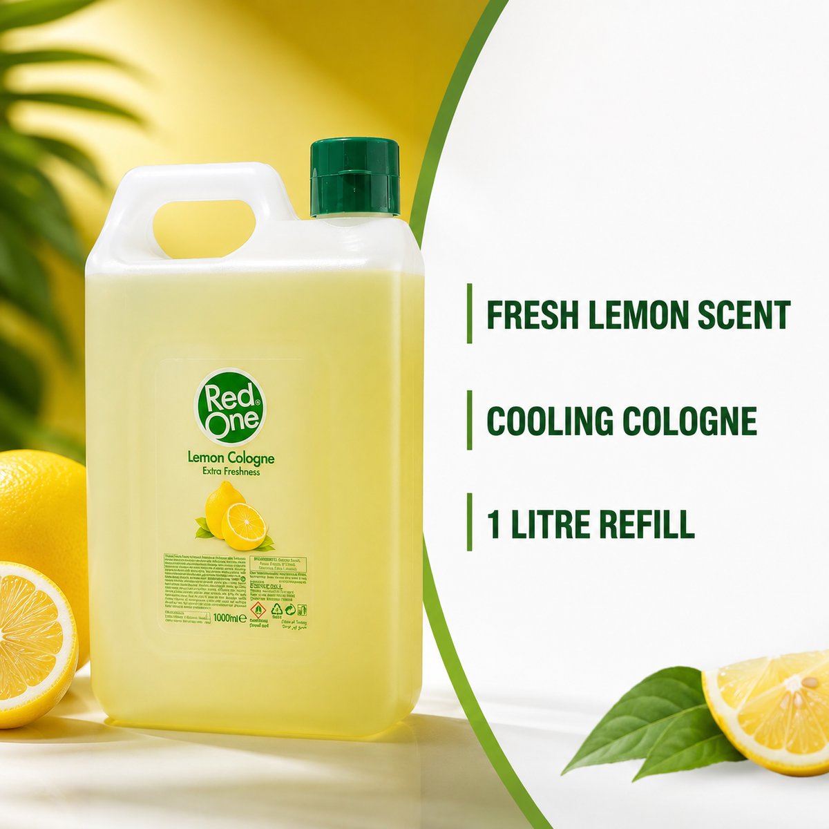 RedOne Lemon Cologne 1 litre benefits