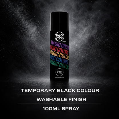 RedOne Magic Colour Flash Black 100ml temporary washable hair colour spray benefits