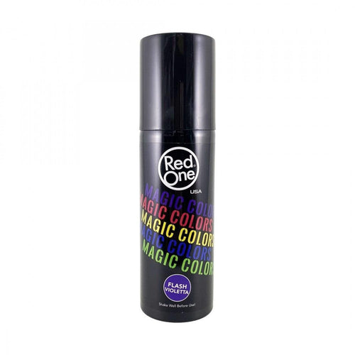 RedOne Magic Colors Flash Violetta temporary hair colour spray 100ml, black can with purple shade label