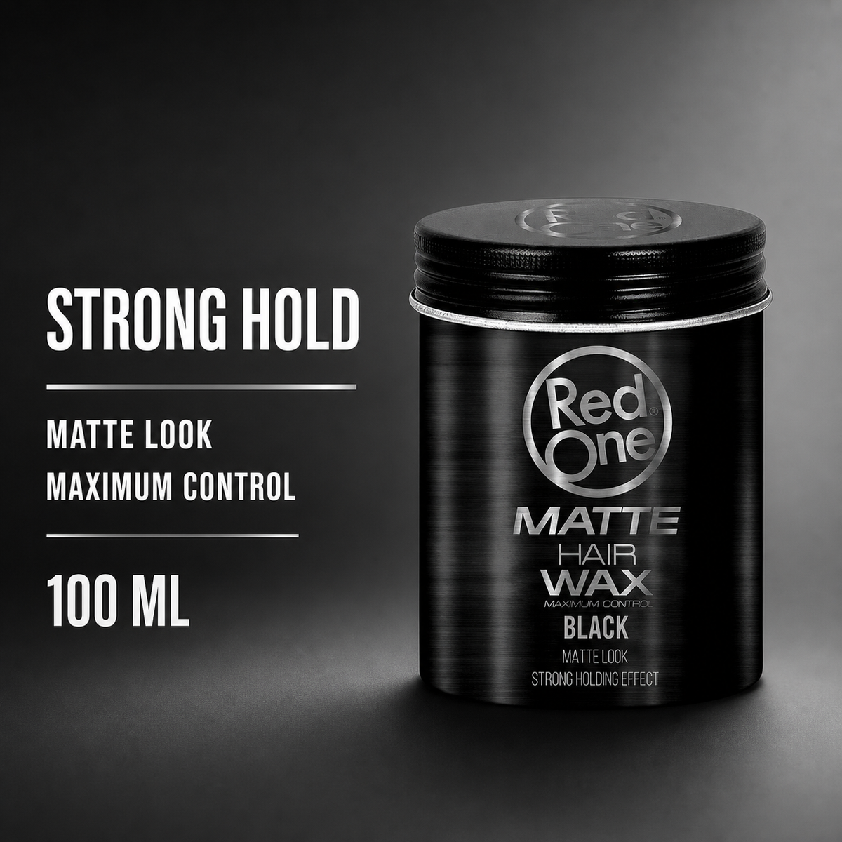 RedOne Matte Hair Wax Black 100ml strong-hold and matte-look benefits