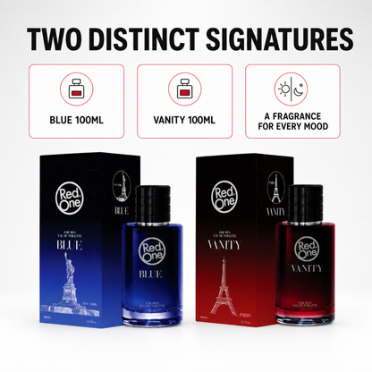 RedOne Blue and Vanity fragrance profiles and scent notes