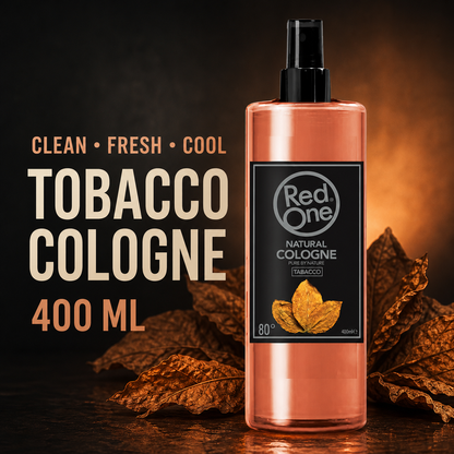 RedOne Natural Cologne Tobacco 400ml benefits: clean, fresh and cool