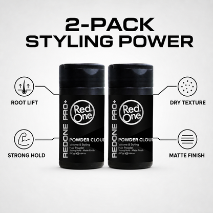 RedOne Powder Wax Cloud 20g 2 pack – root lift, dry texture, strong hold and matte finish