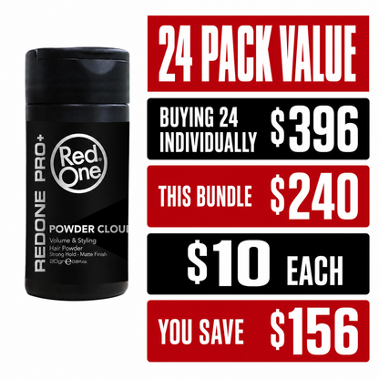 RedOne Powder Wax Cloud 24 pack value comparison - $240, $10 each, save $156