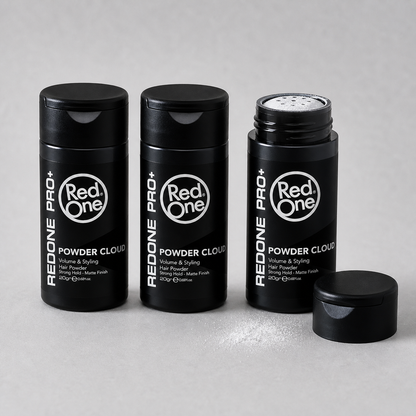 RedOne Powder Wax Cloud 20g 3 pack – open powder dispenser and three bottles