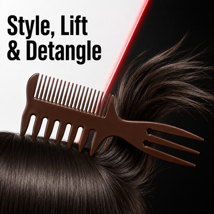 RedOne Professional 3-in-1 Comb – Brown — Style, Lift & Detangle