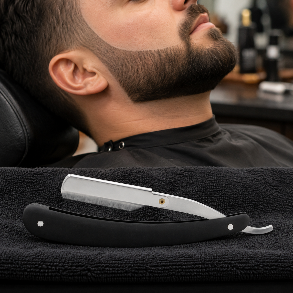 RedOne Razor Cap Black finished beard line result