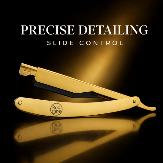 RedOne Razor Gold Slide folding razor benefit graphic